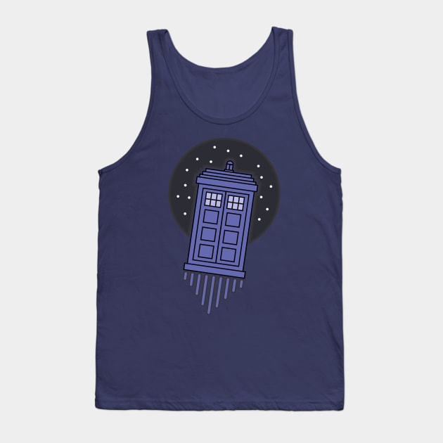 TARDIS IS SPACE Tank Top by mrdurrs
